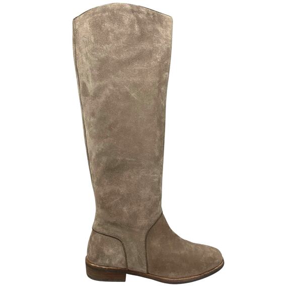 UGG Women’s Brown Gracen Suede Knee High Block Heel Riding Boots Size US 7 - Picture 1 of 12